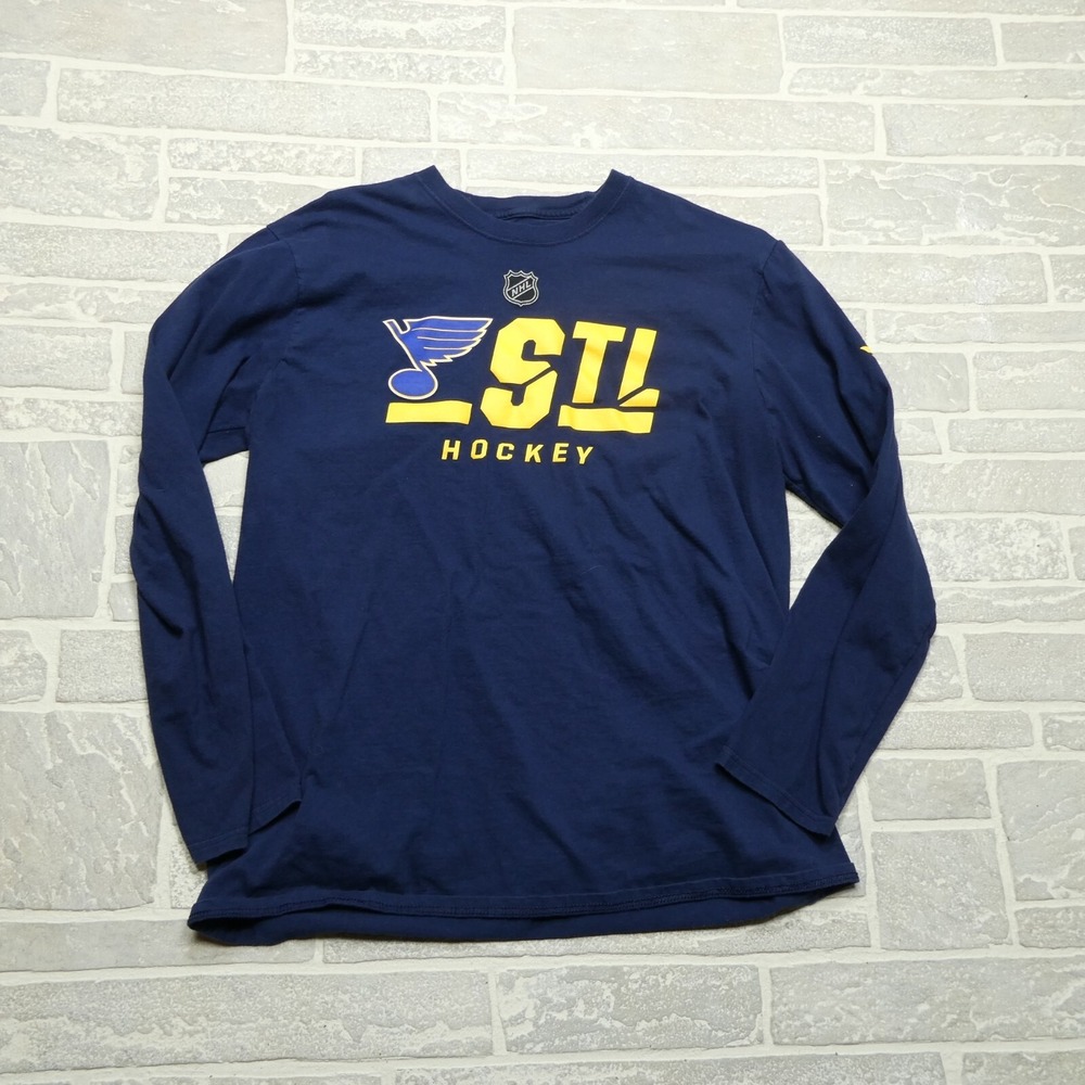 Fanatics Authentic Pro Shirt Adult Large St. Louis Blues NHL Hockey Long Sleeve